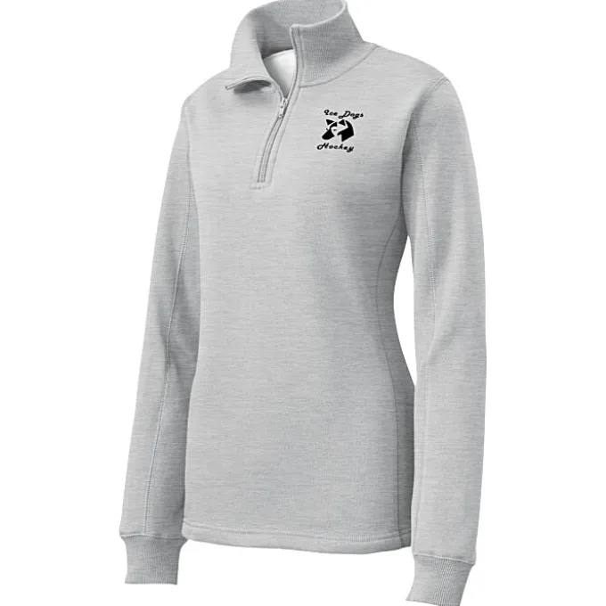 Feminine Fit 1/4-Zip Sweatshirt - Ladies' - Screen