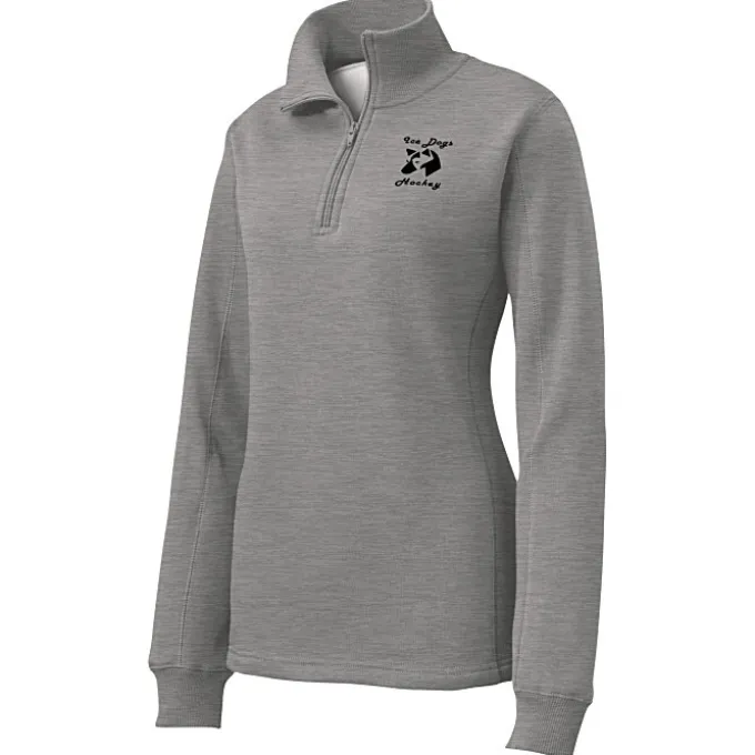 Feminine Fit 1/4-Zip Sweatshirt - Ladies' - Screen