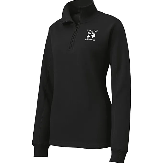 Feminine Fit 1/4-Zip Sweatshirt - Ladies' - Screen