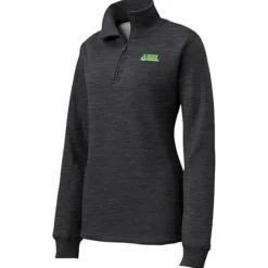 Feminine Fit 1/4-Zip Sweatshirt - Ladies' - Embroidered - 24 hr