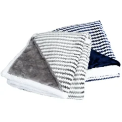 Field & Co. Chevron Striped Sherpa Blanket