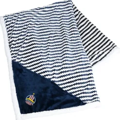 Field & Co. Chevron Striped Sherpa Blanket