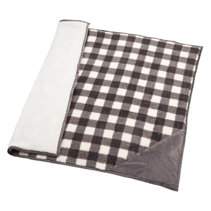 Field & Co. Double Sided Plaid Sherpa Blanket
