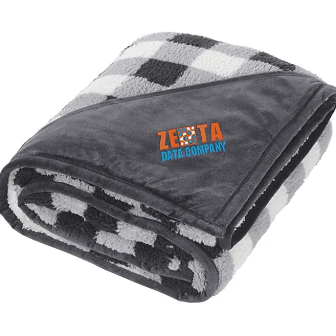 Field & Co. Double Sided Plaid Sherpa Blanket