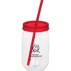Fiesta Mason Jar with Straw - 22 oz. - 24 hr