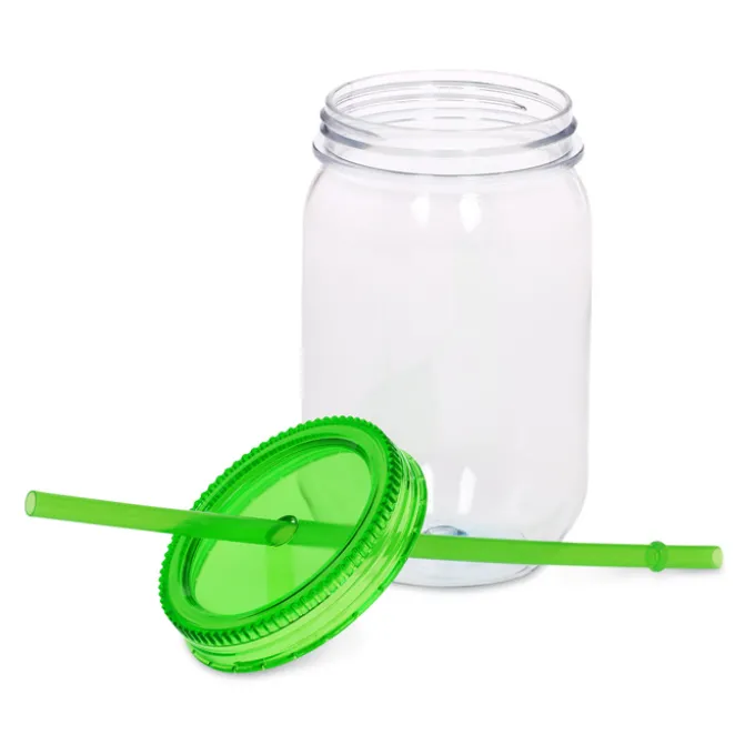 Fiesta Mason Jar with Straw - 22 oz. - 24 hr