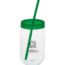 Fiesta Mason Jar with Straw - 22 oz. - 24 hr