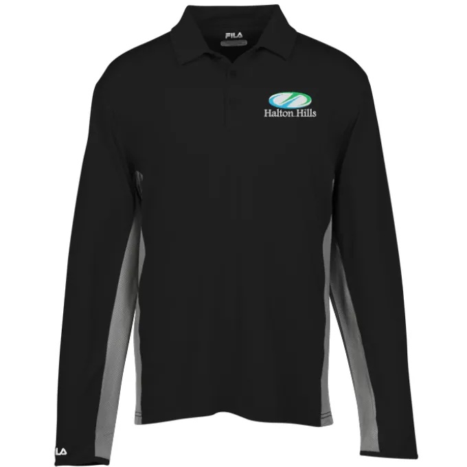 FILA Bedford Long Sleeve Polo - Men's