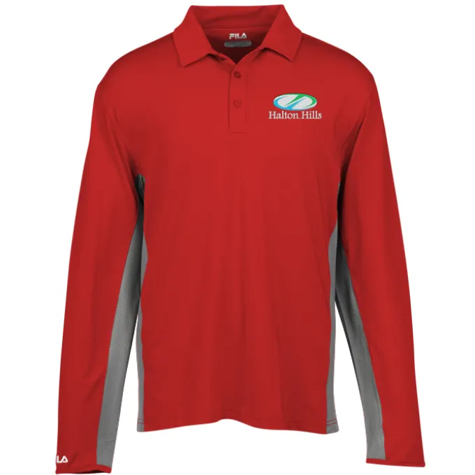 FILA Bedford Long Sleeve Polo - Men's