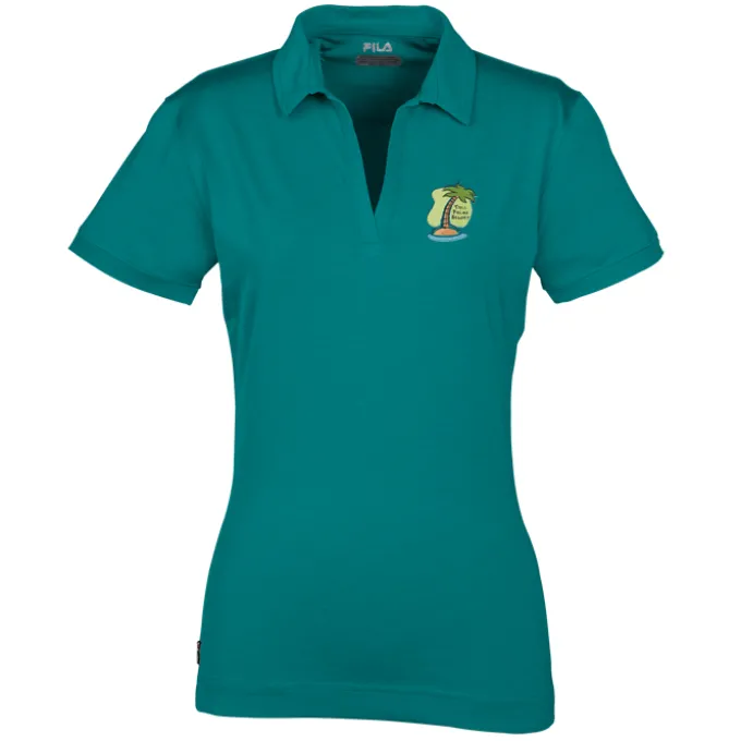 FILA Lisbon V-Neck Polo - Ladies'