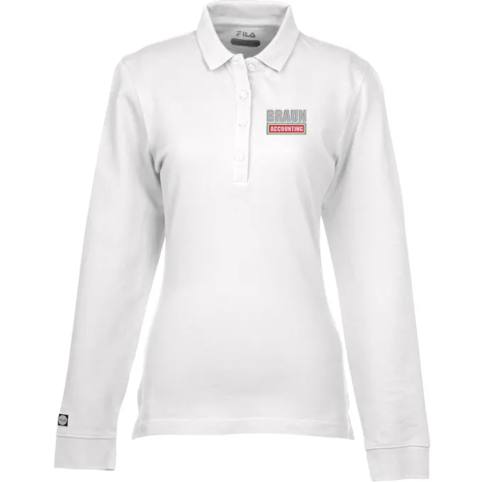 FILA Meridian Long Sleeve Polo - Ladies'
