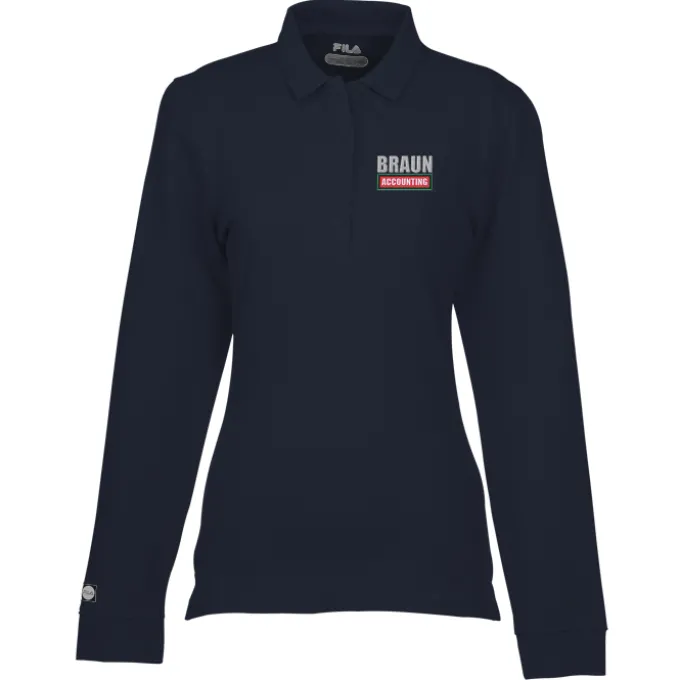 FILA Meridian Long Sleeve Polo - Ladies'
