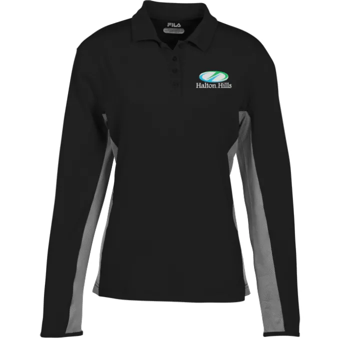 FILA Newport Long Sleeve Polo - Ladies'