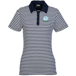 FILA Paros Striped Polo - Ladies'