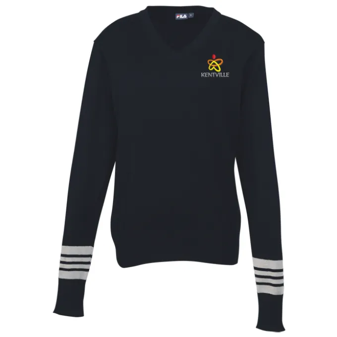 FILA Stockholm V-Neck Knit Sweater - Ladies'