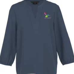 Fine Crepe 3/4-Sleeve Stretch Blouse - Ladies'