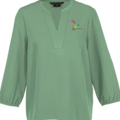 Fine Crepe 3/4-Sleeve Stretch Blouse - Ladies'