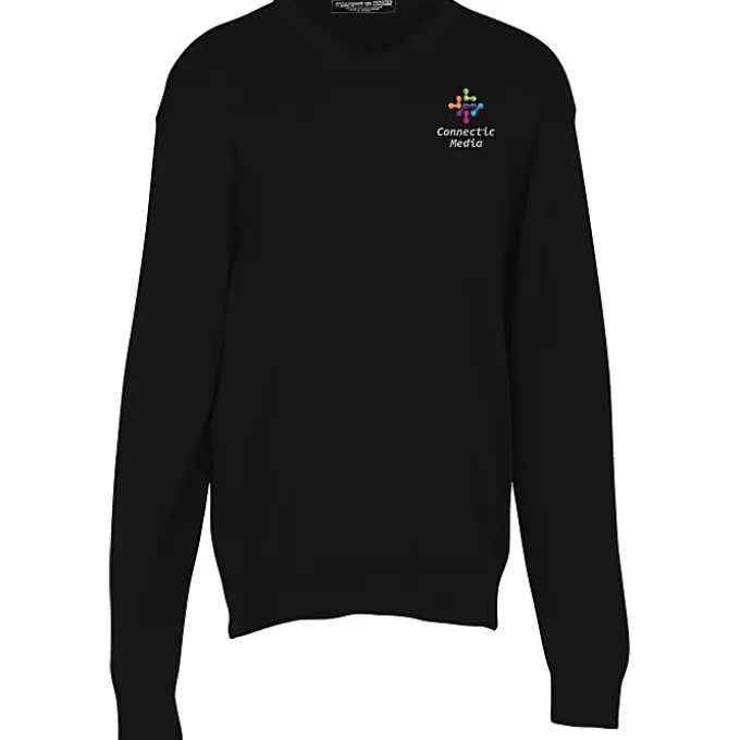 Fine Gauge Acrylic Blend V-Neck Sweater - Men's