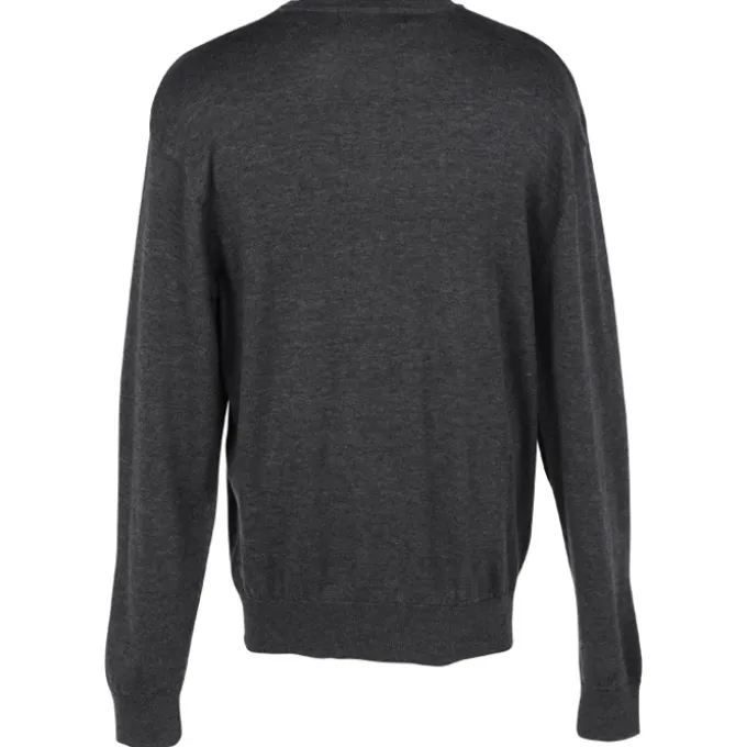 Fine Gauge Acrylic Blend V-Neck Sweater - Men's