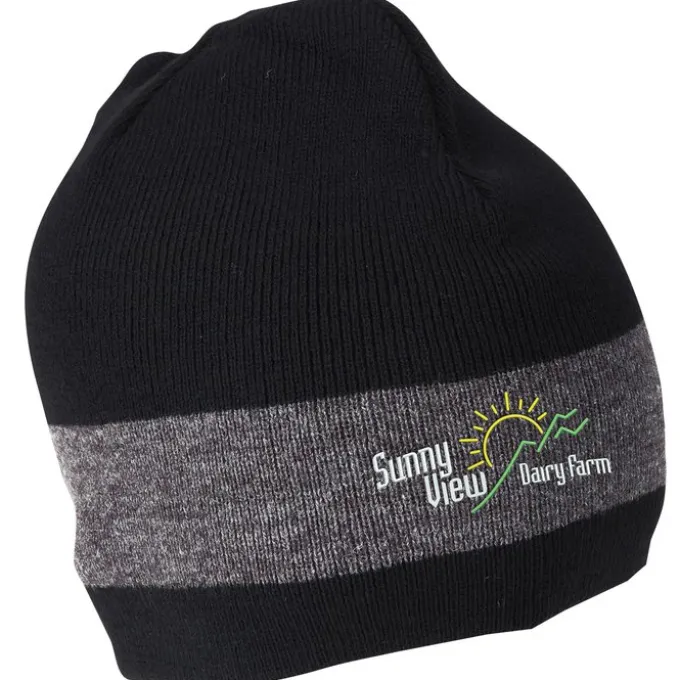 Fine Knit Single Stripe Beanie - 24 hr