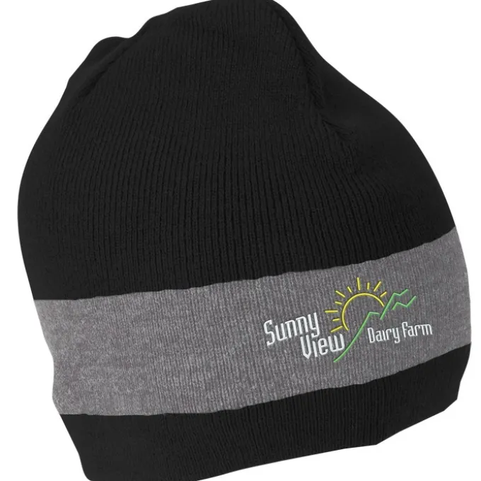 Fine Knit Single Stripe Beanie - 24 hr