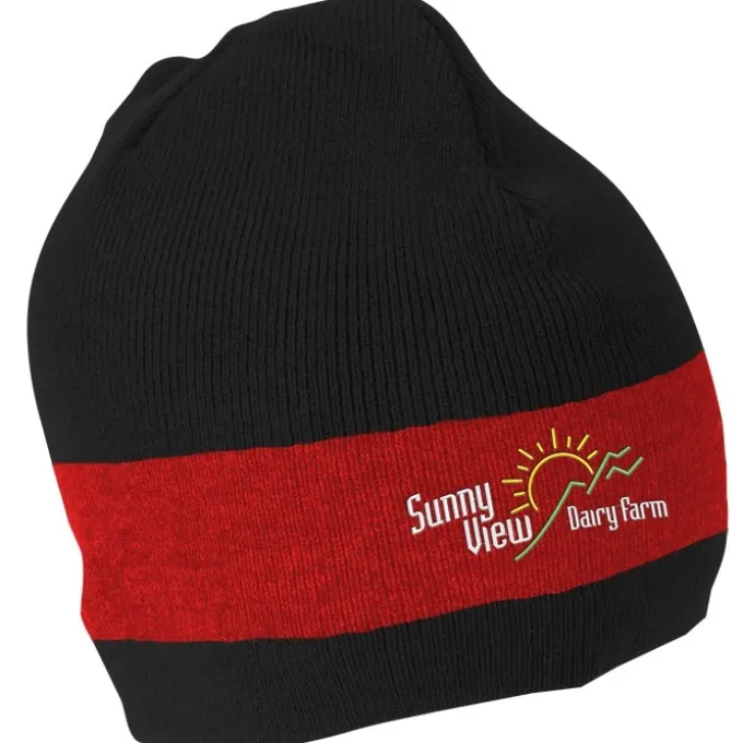 Fine Knit Single Stripe Beanie - 24 hr