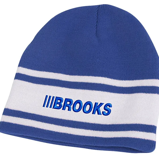 Fine Knit Three Stripe Beanie