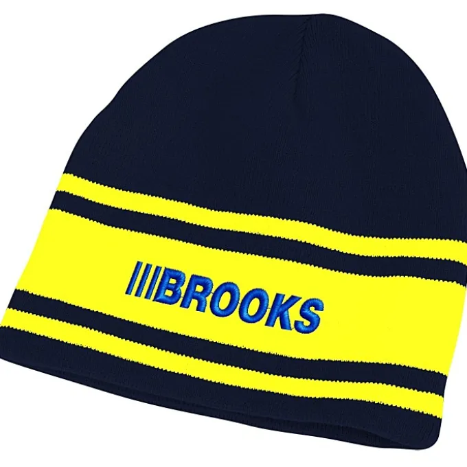 Fine Knit Three Stripe Beanie - 24 hr