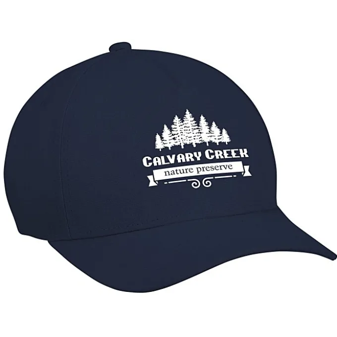 Five Panel Cap with Leatherette Backstrap