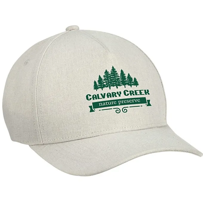 Five Panel Cap with Leatherette Backstrap