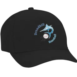 Five Panel Cap with Leatherette Backstrap - Embroidered