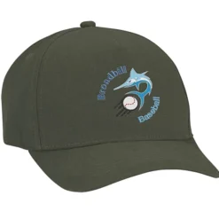 Five Panel Cap with Leatherette Backstrap - Embroidered