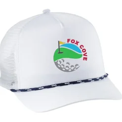 Five Panel Poly Mesh Back Rope Cap
