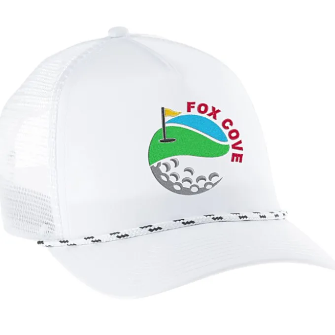 Five Panel Poly Mesh Back Rope Cap