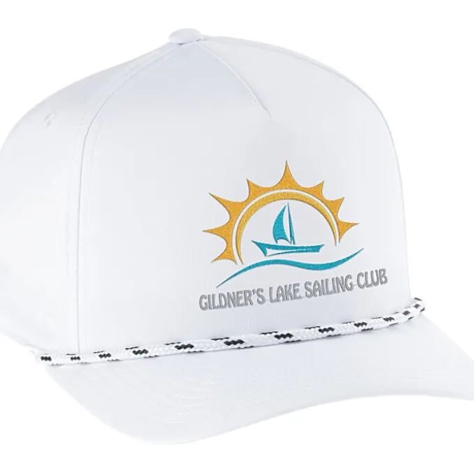 Five Panel Poly Rope Cap - Embroidered