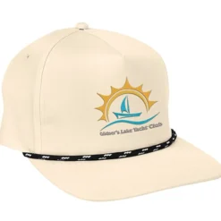 Five Panel Poly Rope Cap - Embroidered