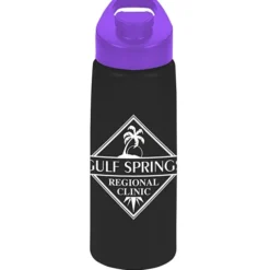Flair Bottle with Flip Lid - 26 oz - Metallic
