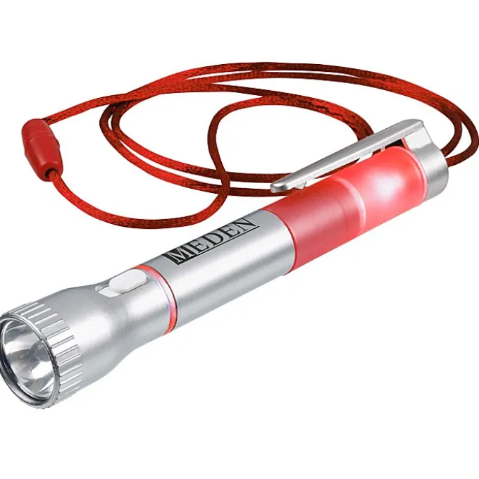 Flashlight with Pen and Lanyard - 24 hr