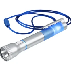 Flashlight with Pen and Lanyard