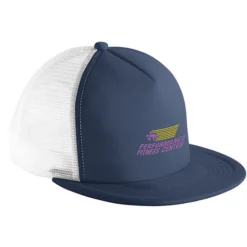 Flat Bill Foam Mesh-Back Cap