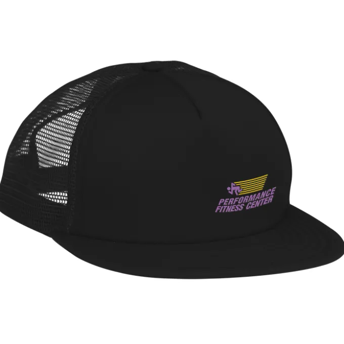Flat Bill Foam Mesh-Back Cap
