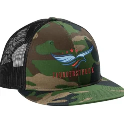 Flat Bill Mesh Back Trucker Cap