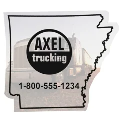 Flat Flexible Magnet - State - Arkansas - 30 mil