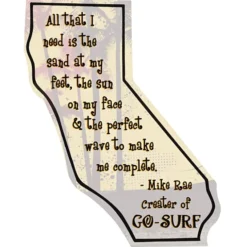 Flat Flexible Magnet - State - California - 30 mil