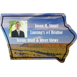 Flat Flexible Magnet - State - Iowa - 30 mil