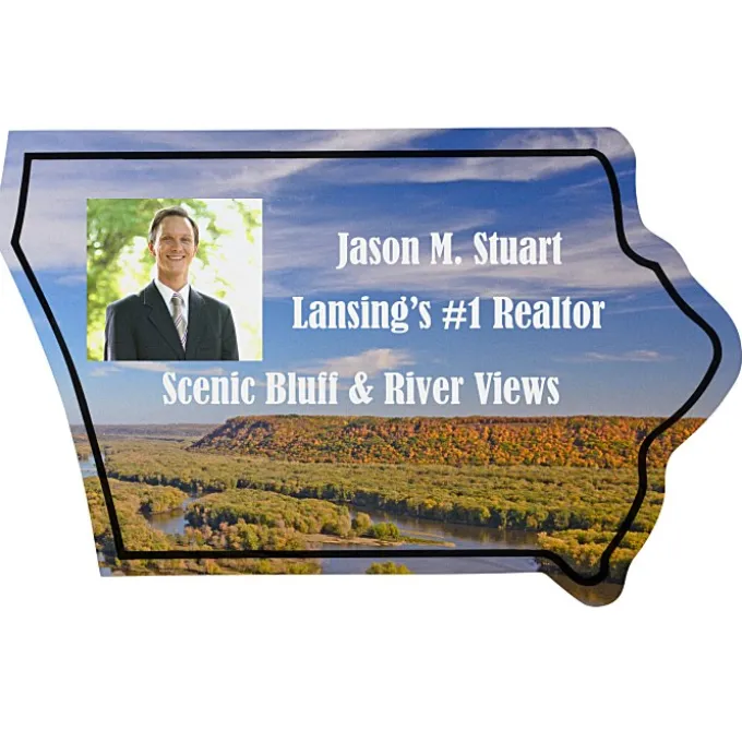 Flat Flexible Magnet - State - Iowa - 30 mil
