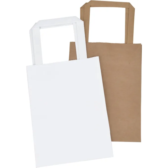 Flat Handle Full Color Paper Bag - 10-1/2 inches x 8-1/4 inches