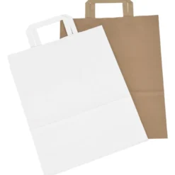 Flat Handle Full Color Paper Bag - 13 inches x 10 inches