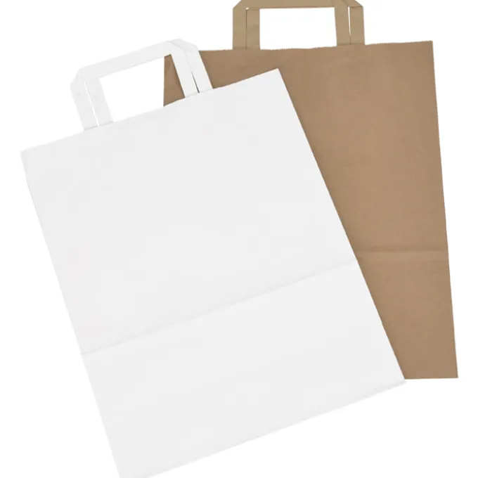 Flat Handle Full Color Paper Bag - 13 inches x 10 inches