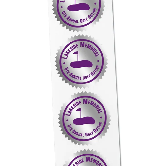 Flat Seal by the Roll - Circle - Pinked Edges - 2 inches